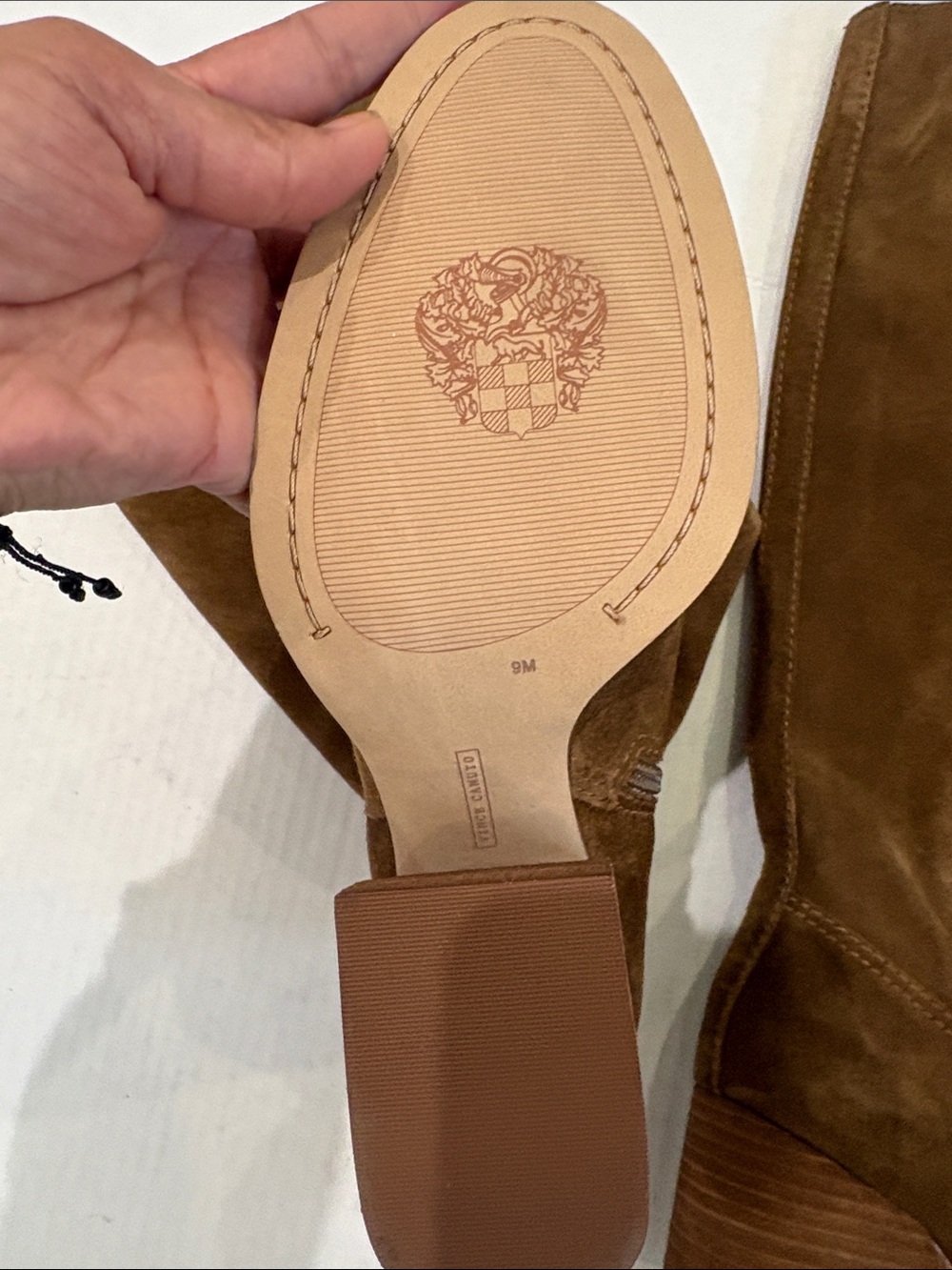 NWOT VINCE CAMUTO Leather Leila Heeled Boots Size 9 - Picture 17 of 17